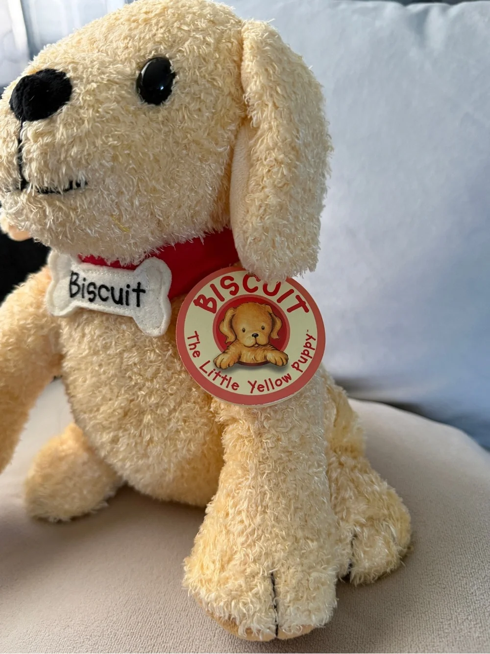 Sweet Yellow Biscuit Puppy Dog Plush Stuffed Animal Toy 2016